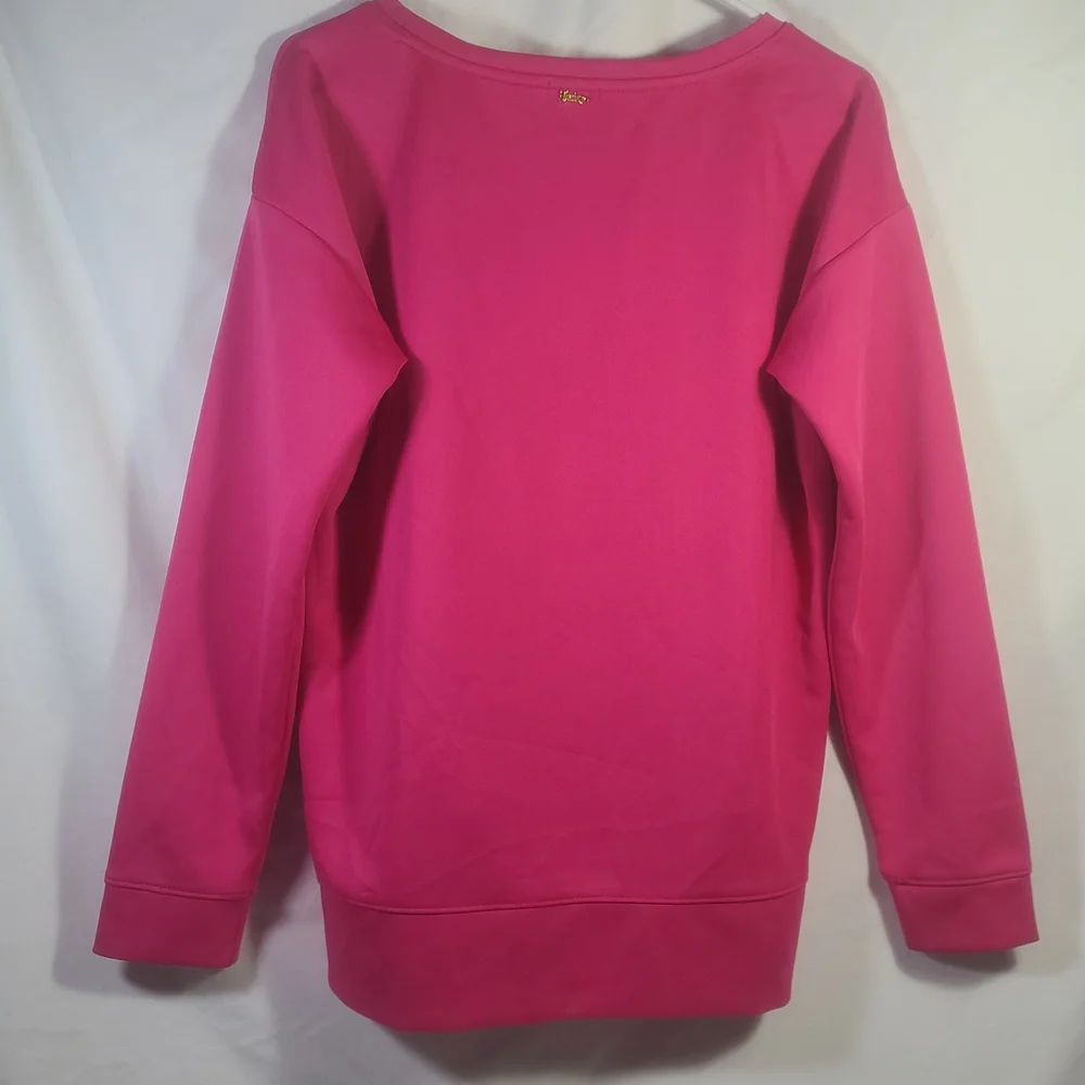 Juicy Couture Pink Meow Long Sleeve Shirt Sequins Size Large - Picture 11 of 16